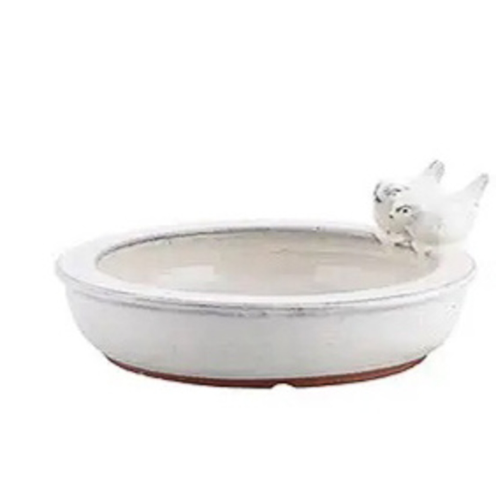 Bird Bath, Ceramic Round