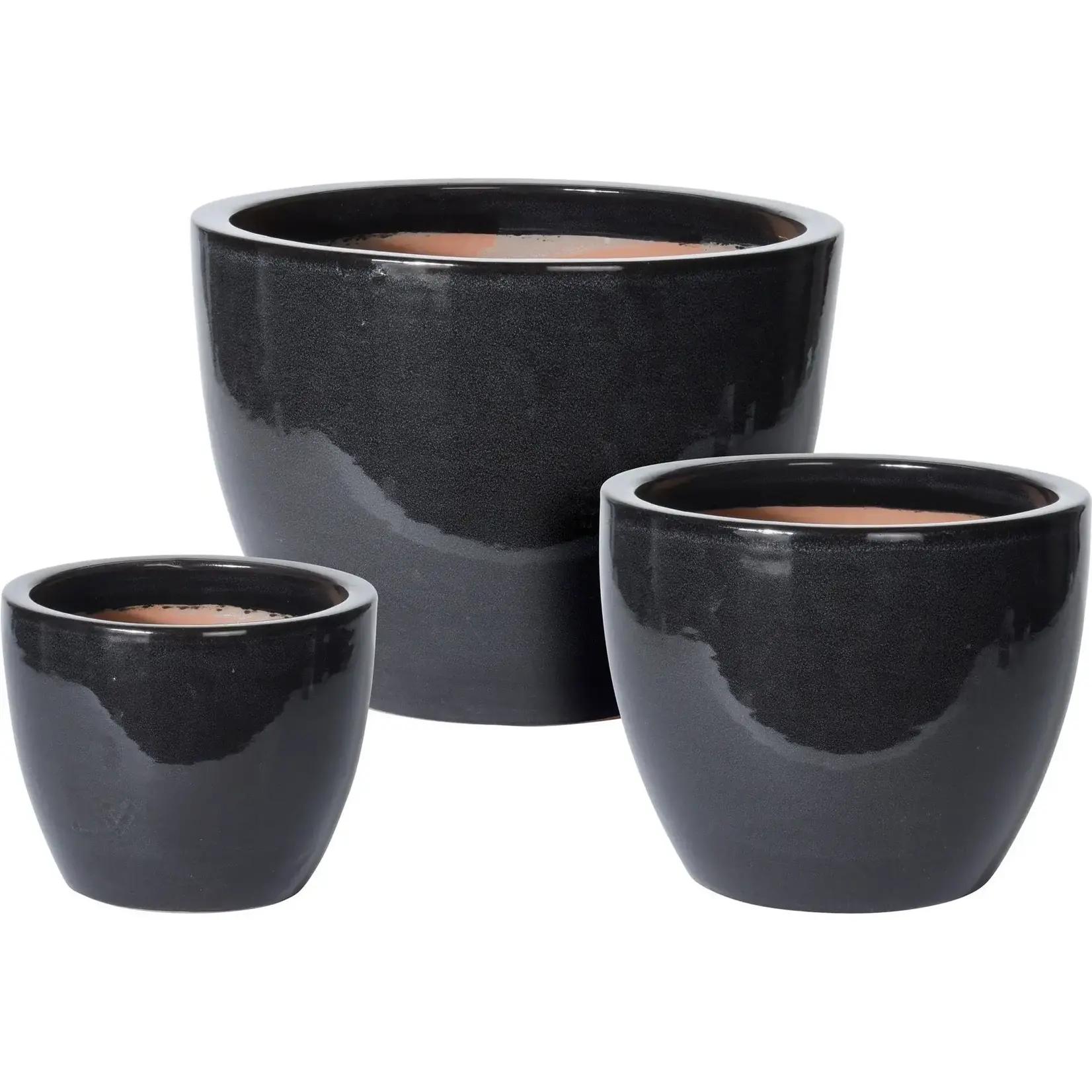 Pot, High Gloss Black