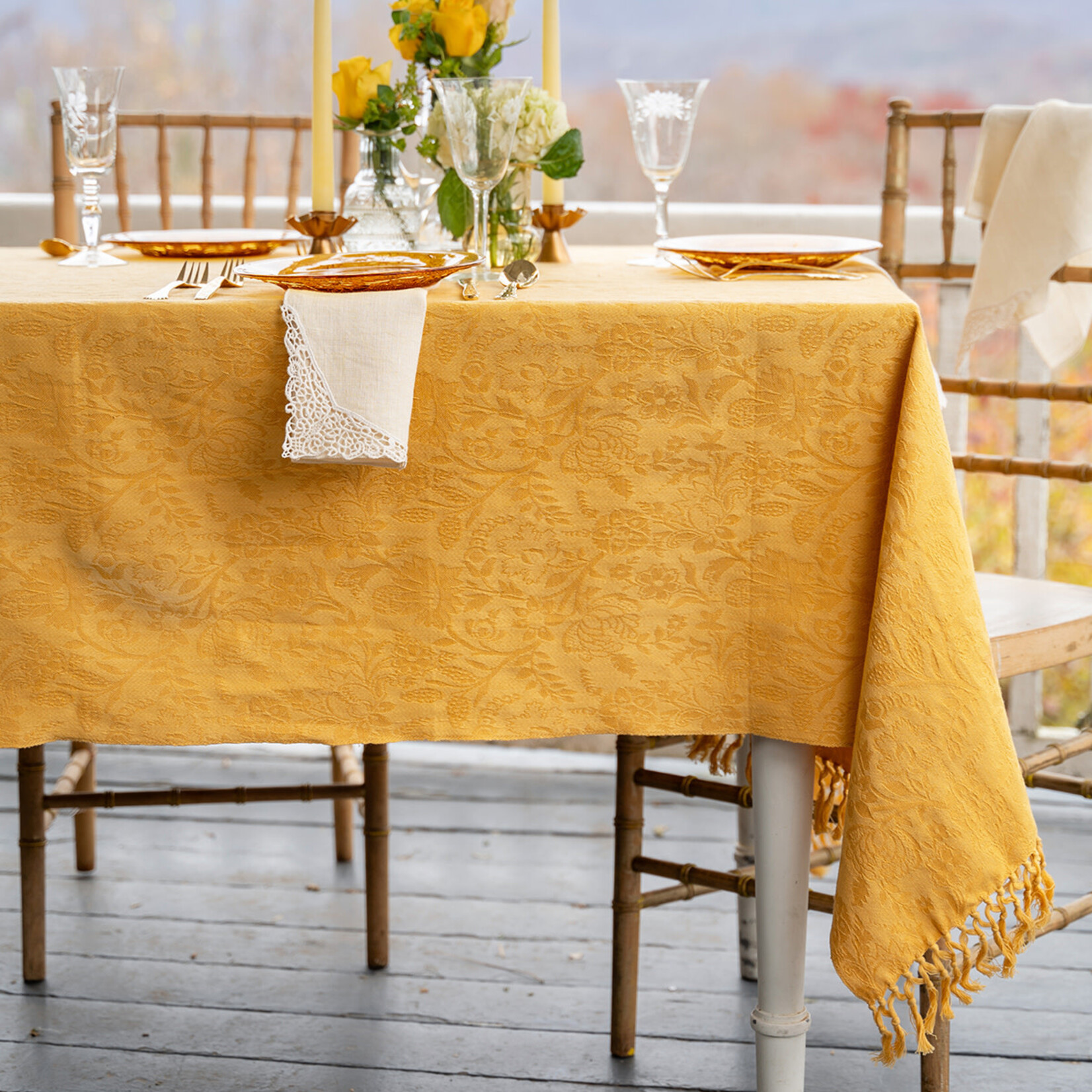 Tablecloth, Song Jacquard Gold