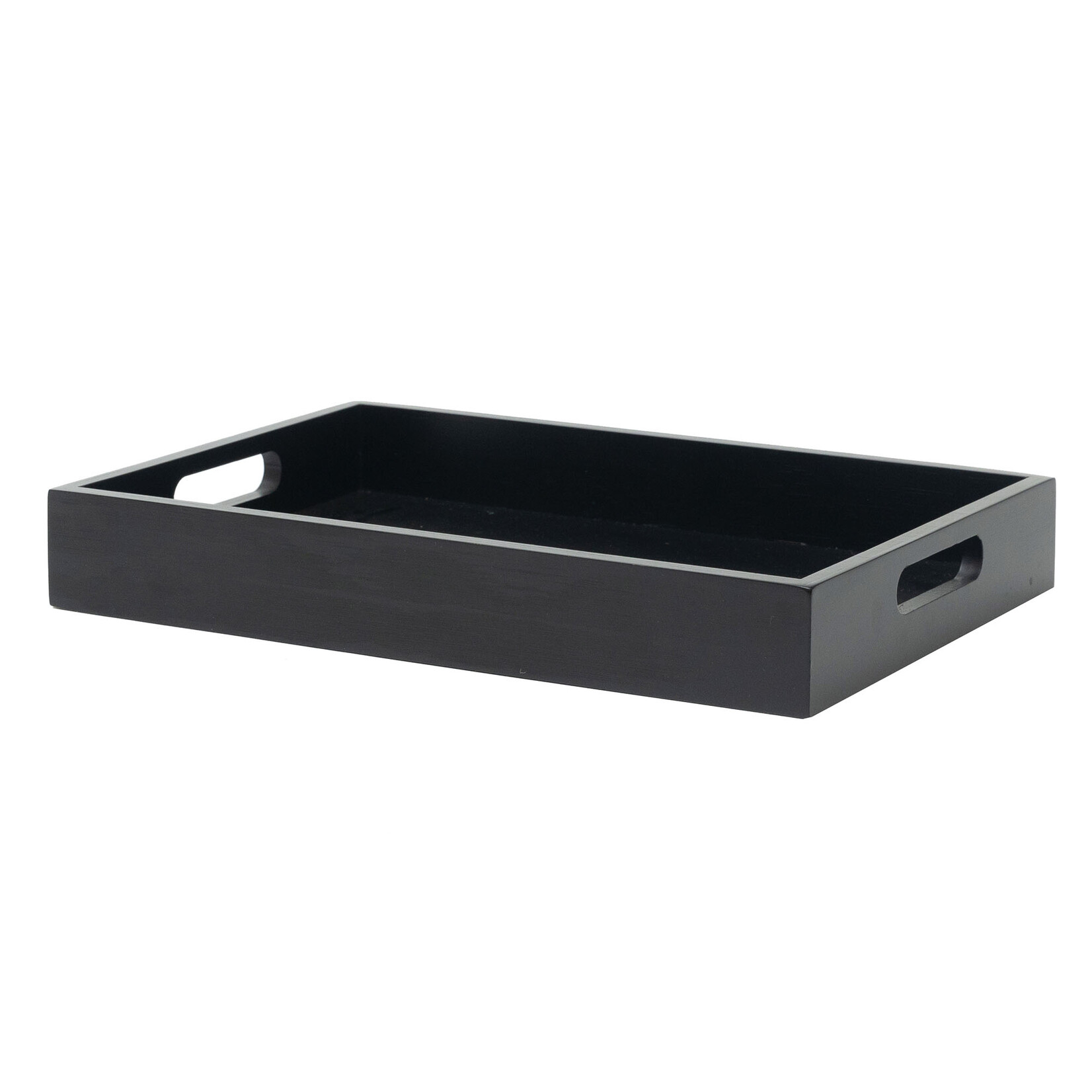 Tray, Bamboo Black Rect