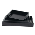 Tray, Bamboo Black Rect