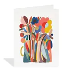 Card, Modern Flowers