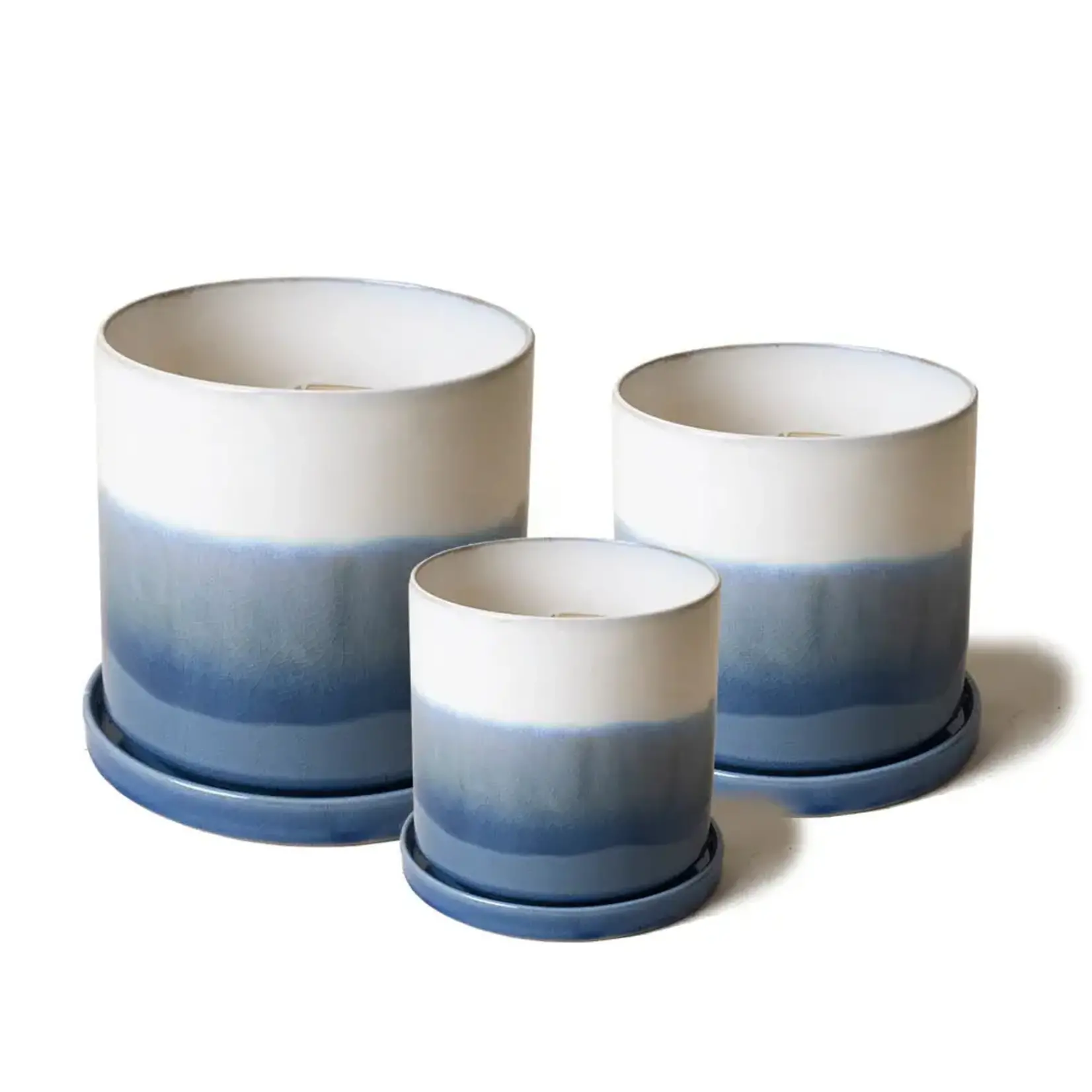 Pot, Blue Layers w/s