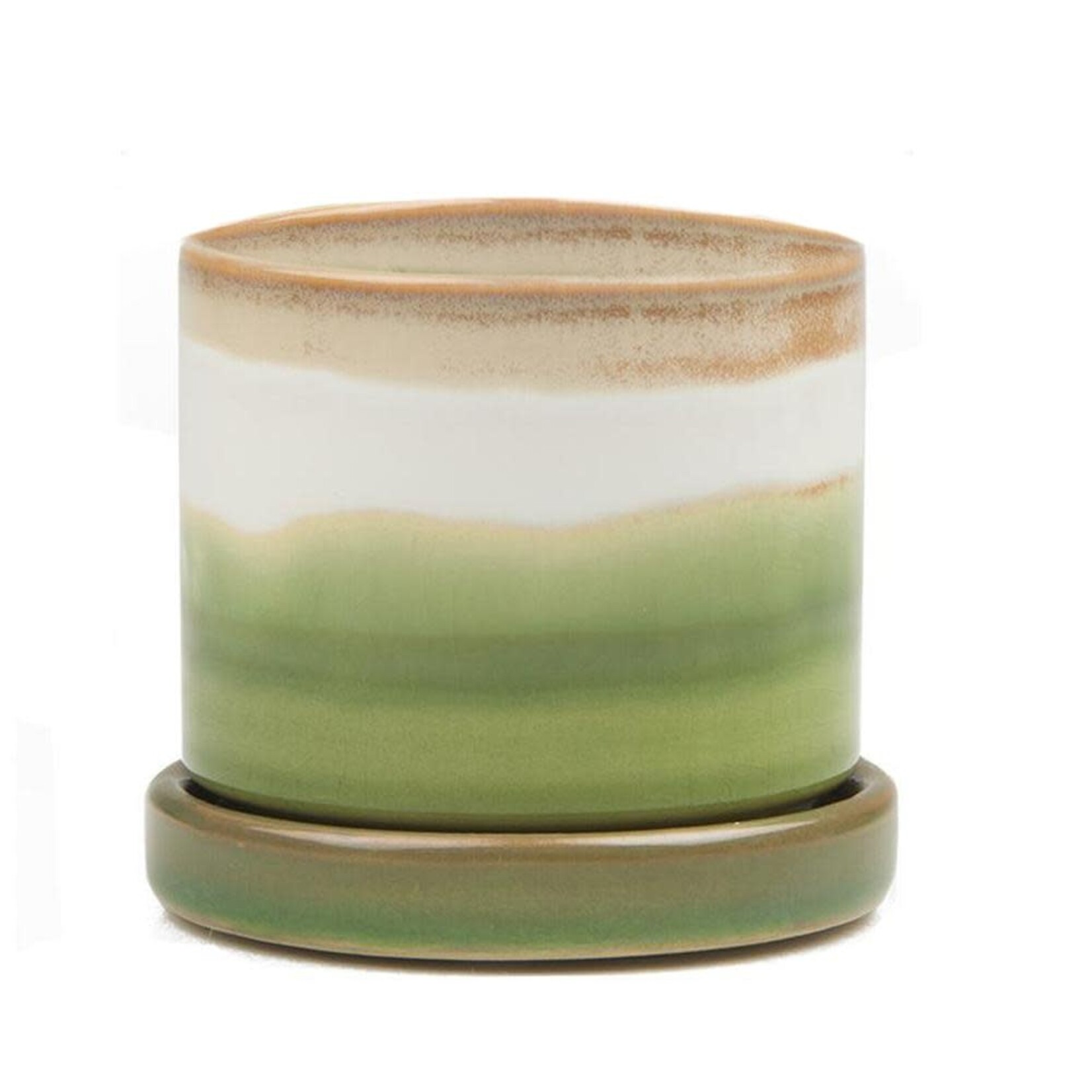 Pot, Green Layers w/s
