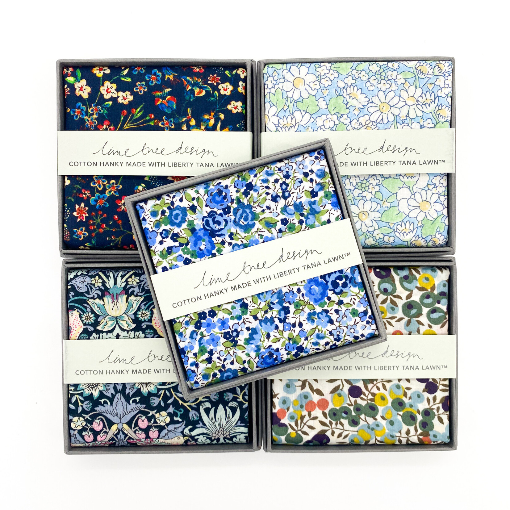 Hankie, Liberty Cotton Floral Asst.