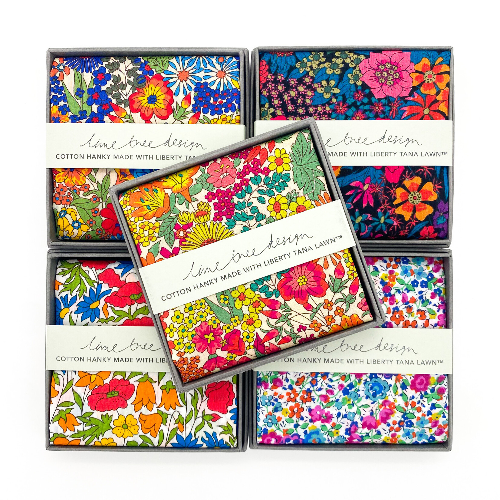 Hankie, Liberty Cotton Floral Asst.