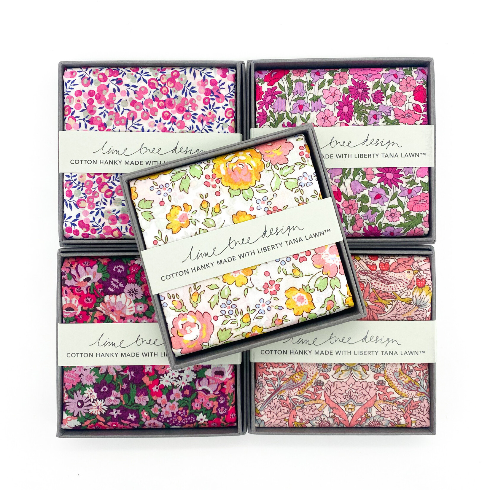 Hankie, Liberty Cotton Floral Asst.