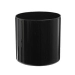 Vase, Cylinder 6 in Black
