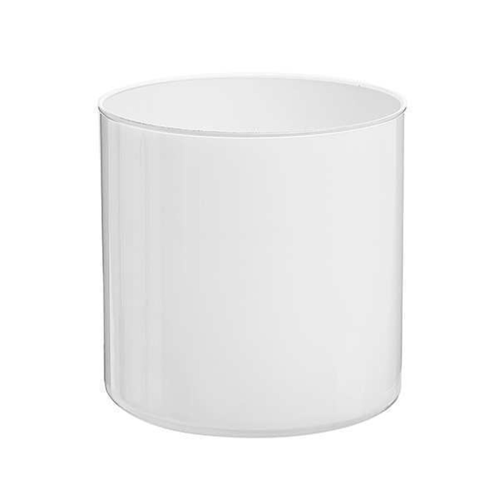 Vase, Cylinder 6 in White