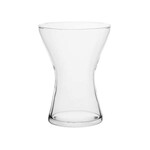 Vase, Hourglass 5.5 in Clear