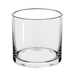 Vase, Cylinder 6 in Clear