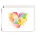 Card, Watercolour Heart
