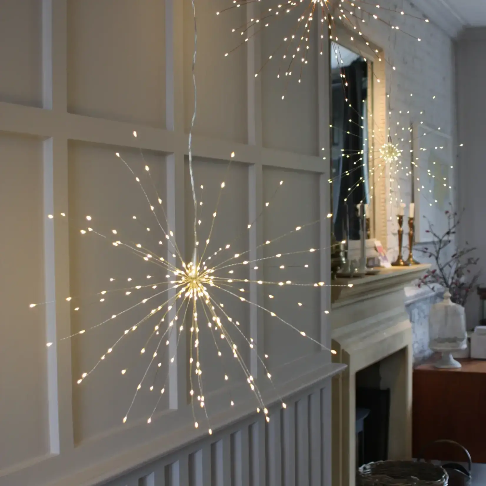 Light, Hanging Starburst Silver