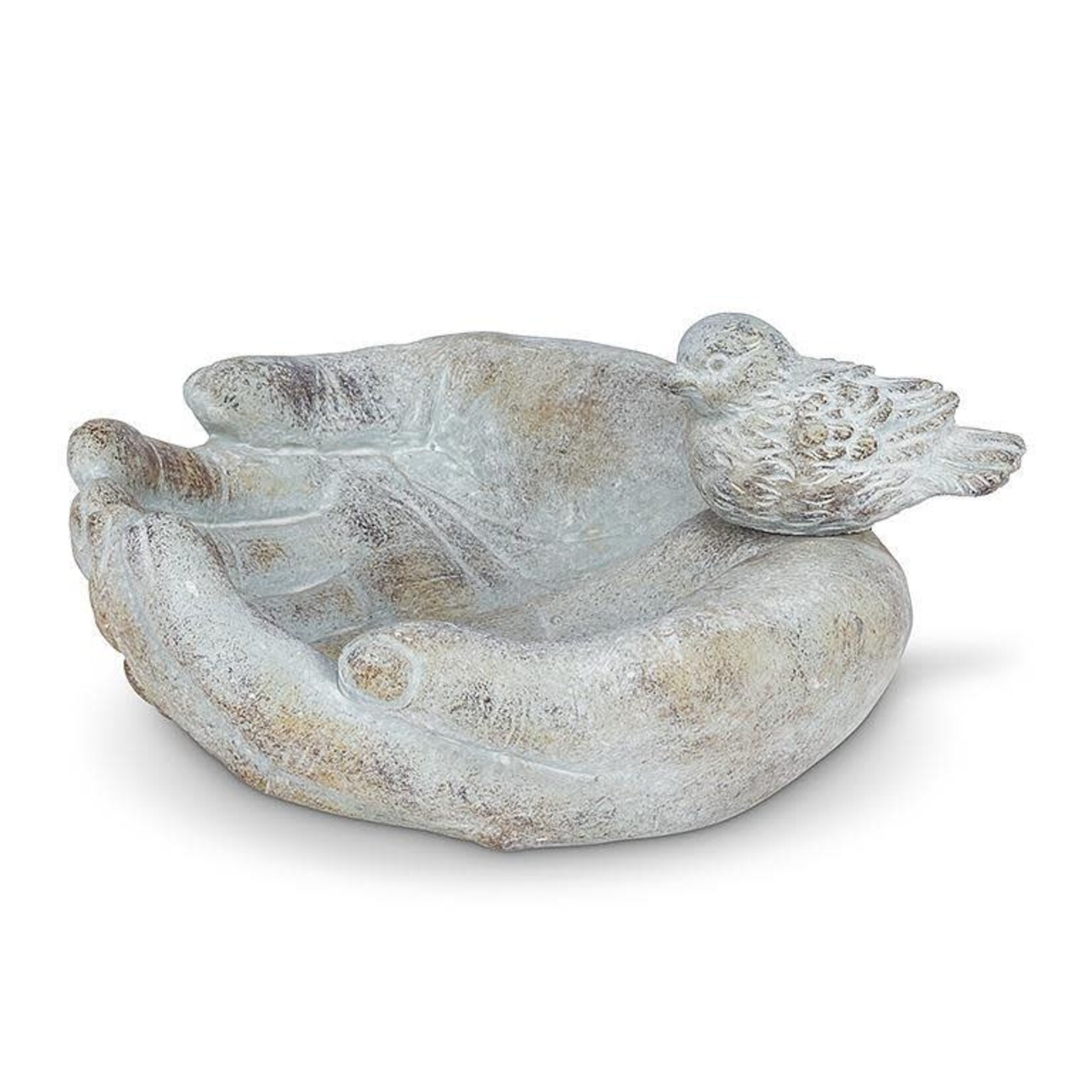 Pot, Bird Resting on Hands 9 in