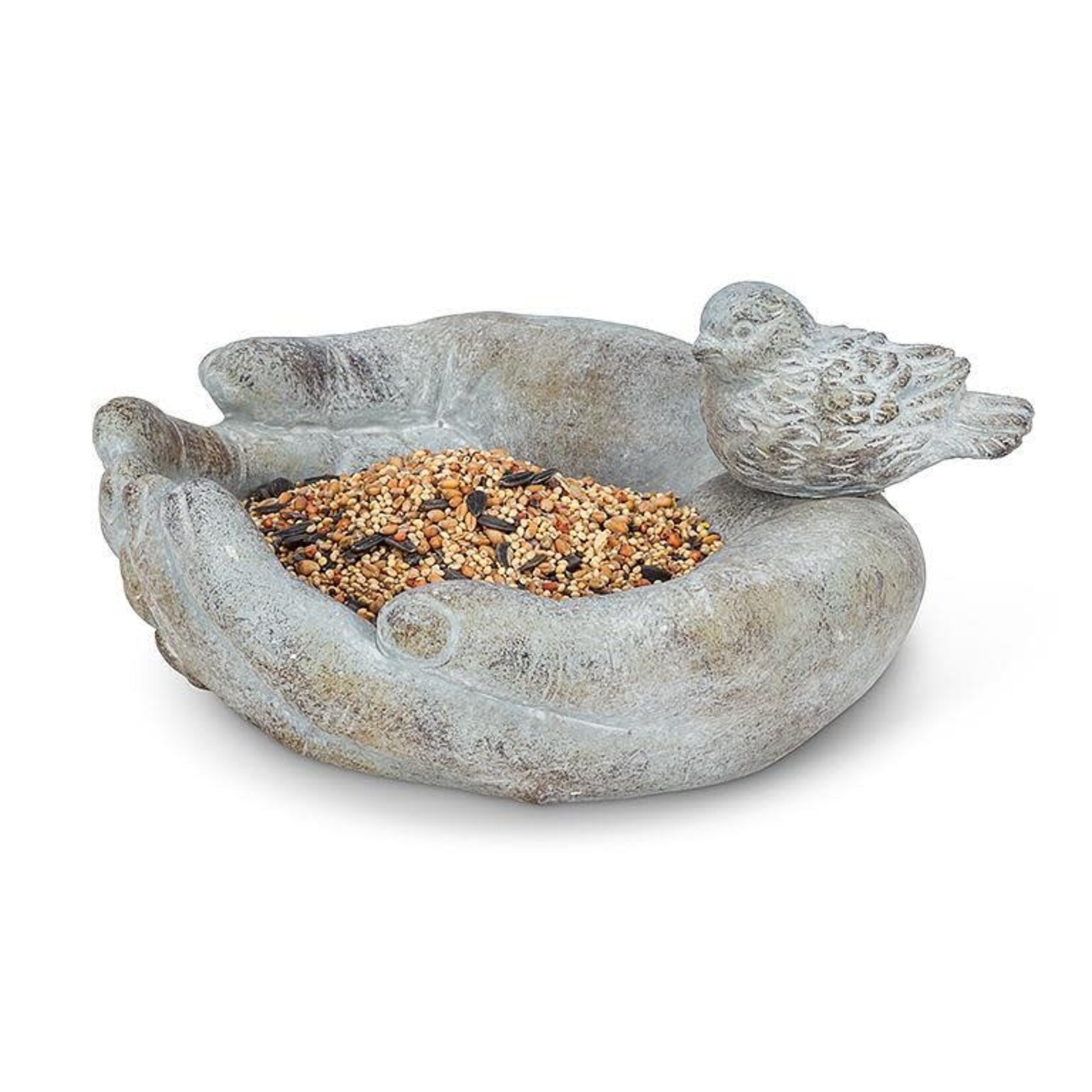 Pot, Bird Resting on Hands 9 in