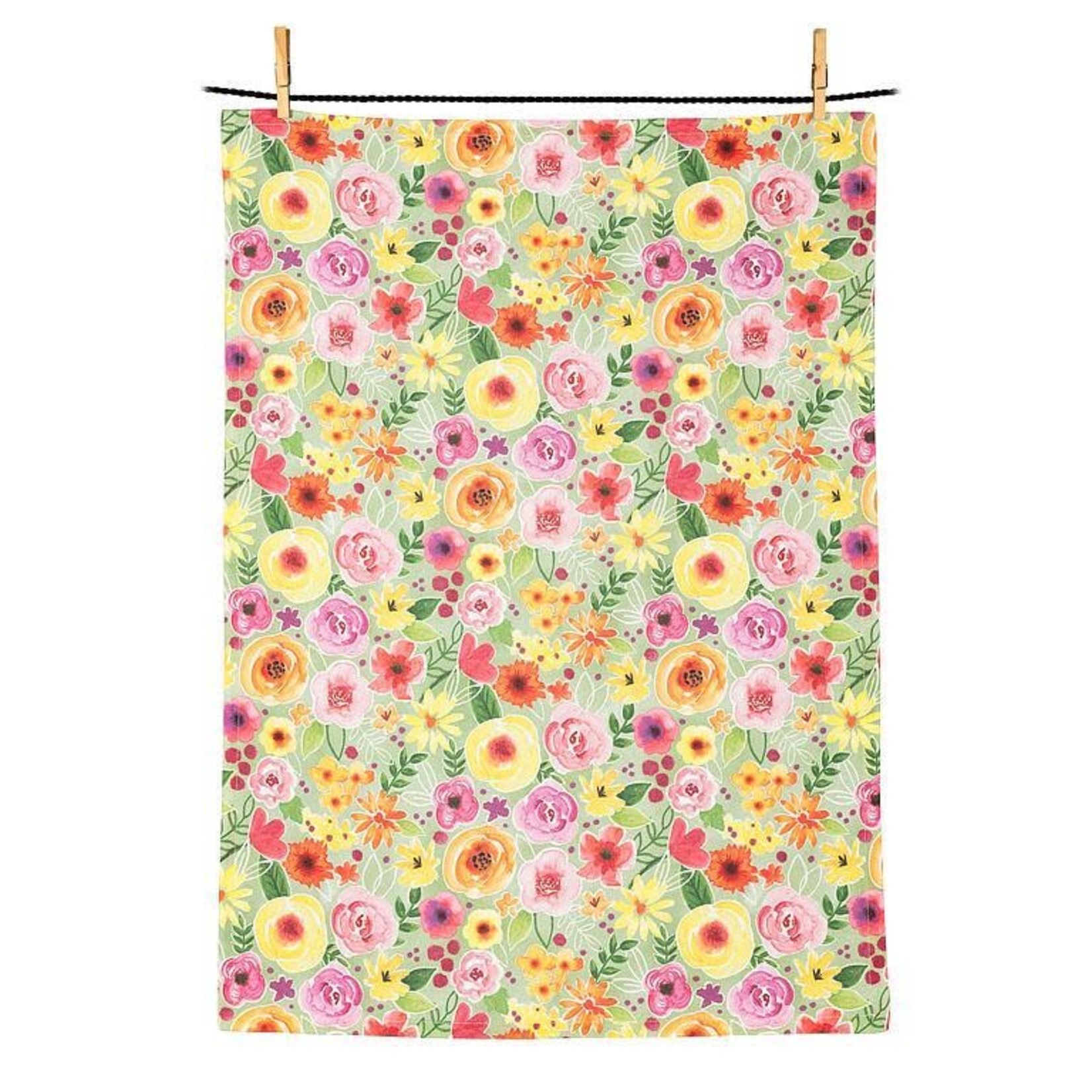 Tea Towel, Bright Floral 20x28 in