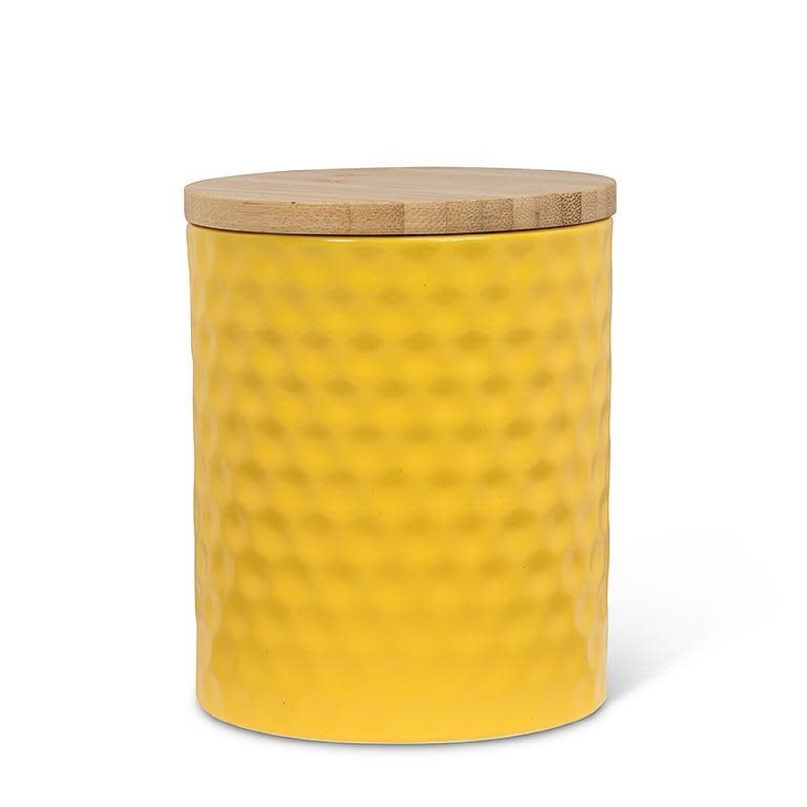 Canister,  Yellow Hexagon 5 in