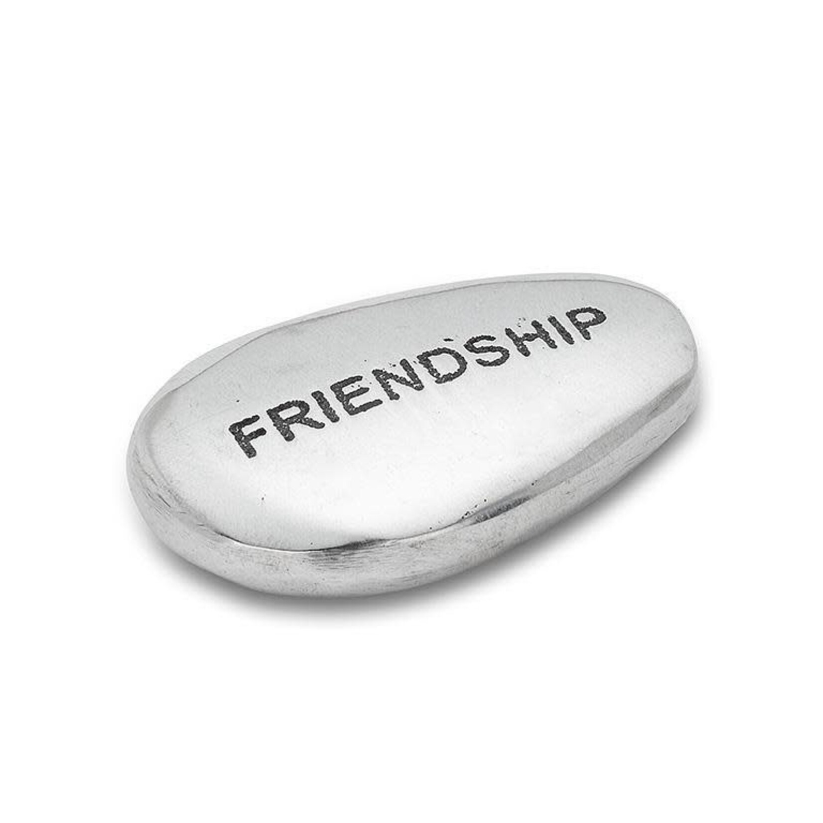 Pebble, Engraved Silver Friendship