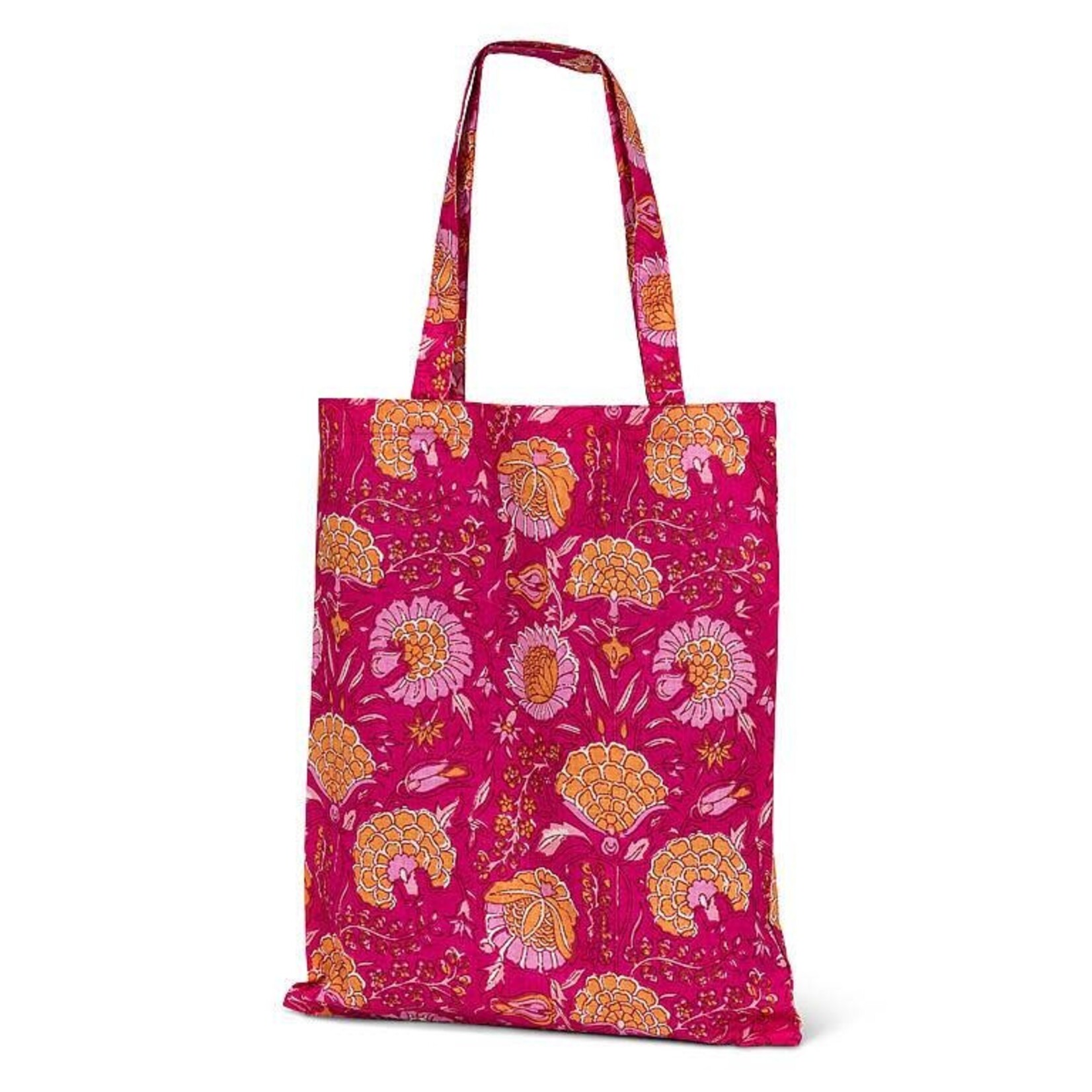 Bag, Cotton Fuschia Flower