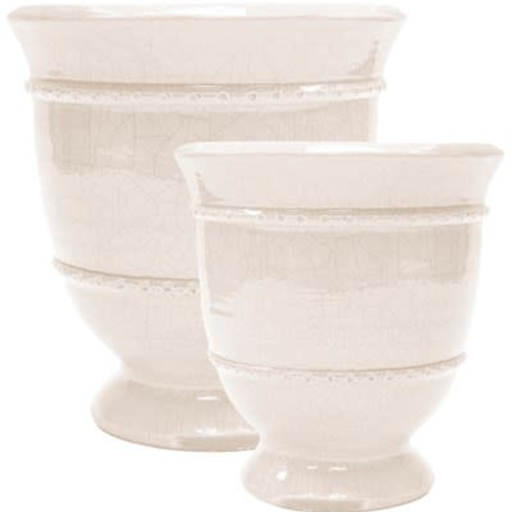 Potcover, Vintage Footed Ivory 11.5 in