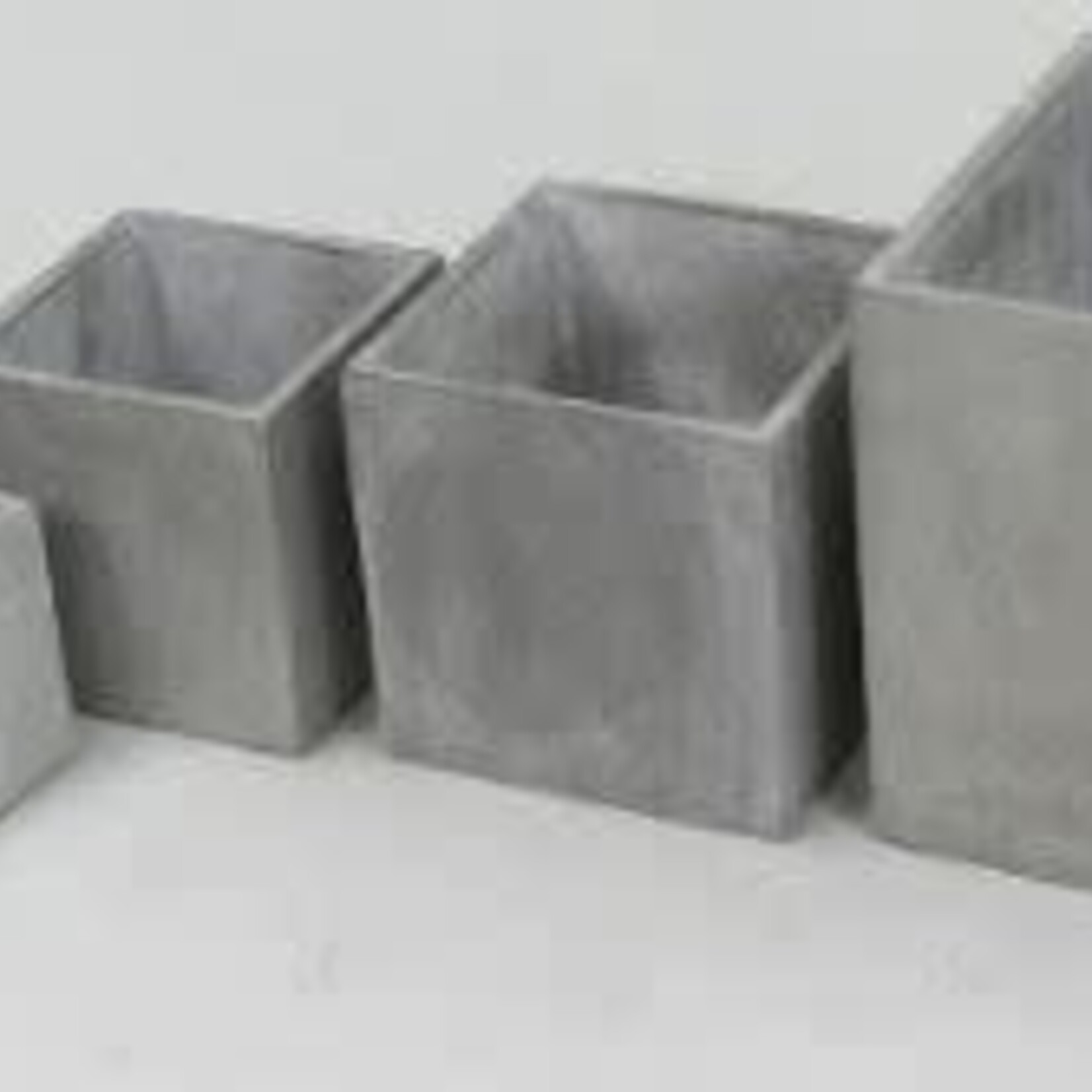 Pot, Cube Cement 6 in