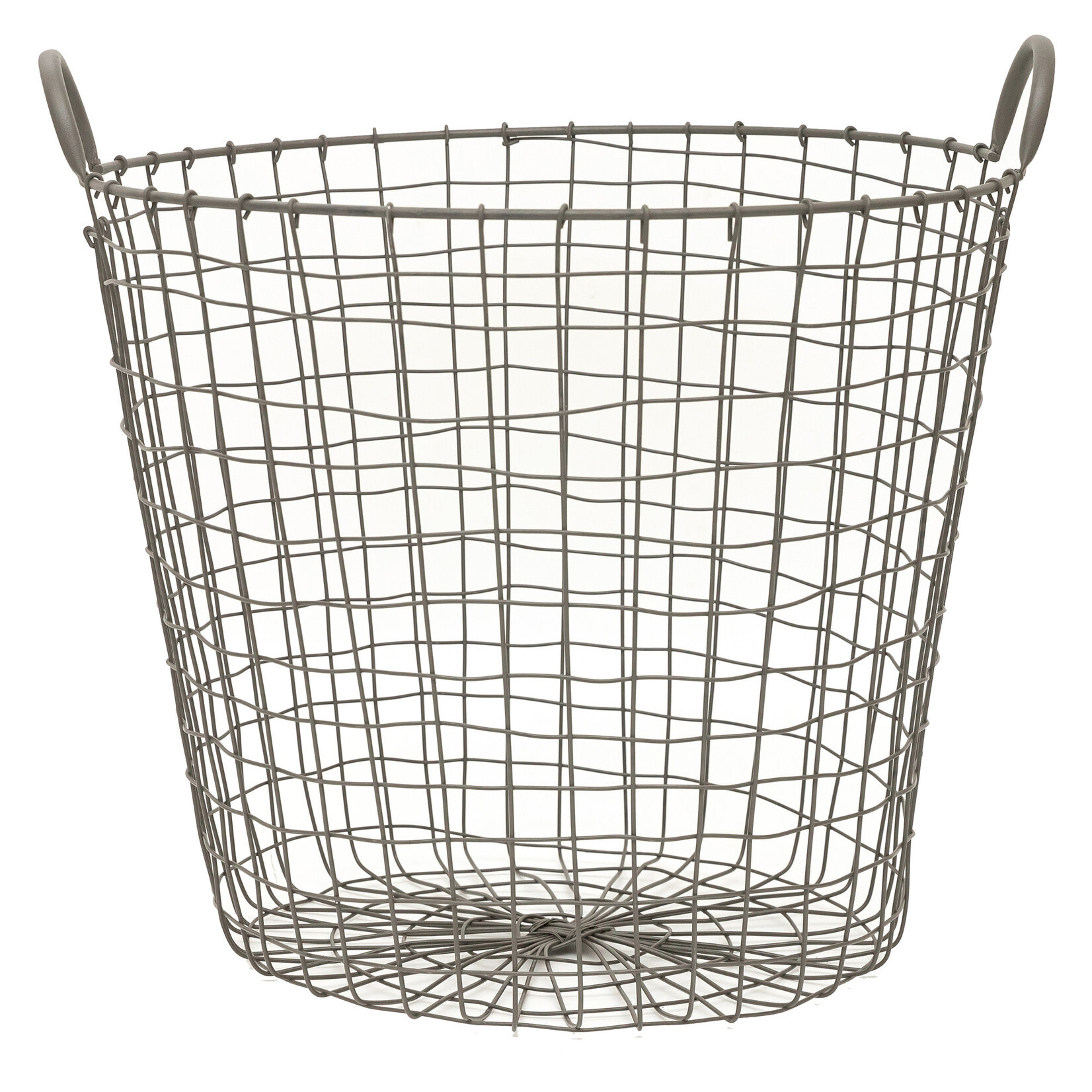 Basket, Grey Wire Rd. 19in