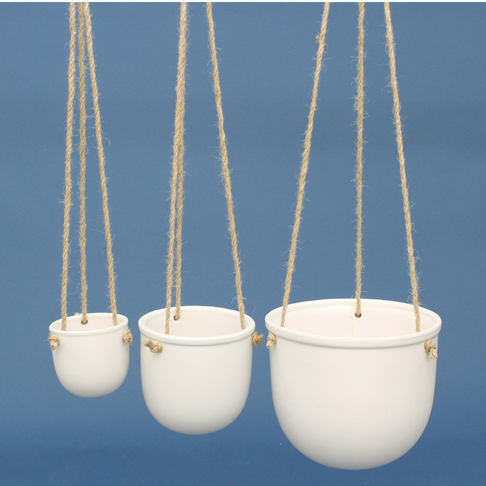 Potcover, Hanging White 7 in