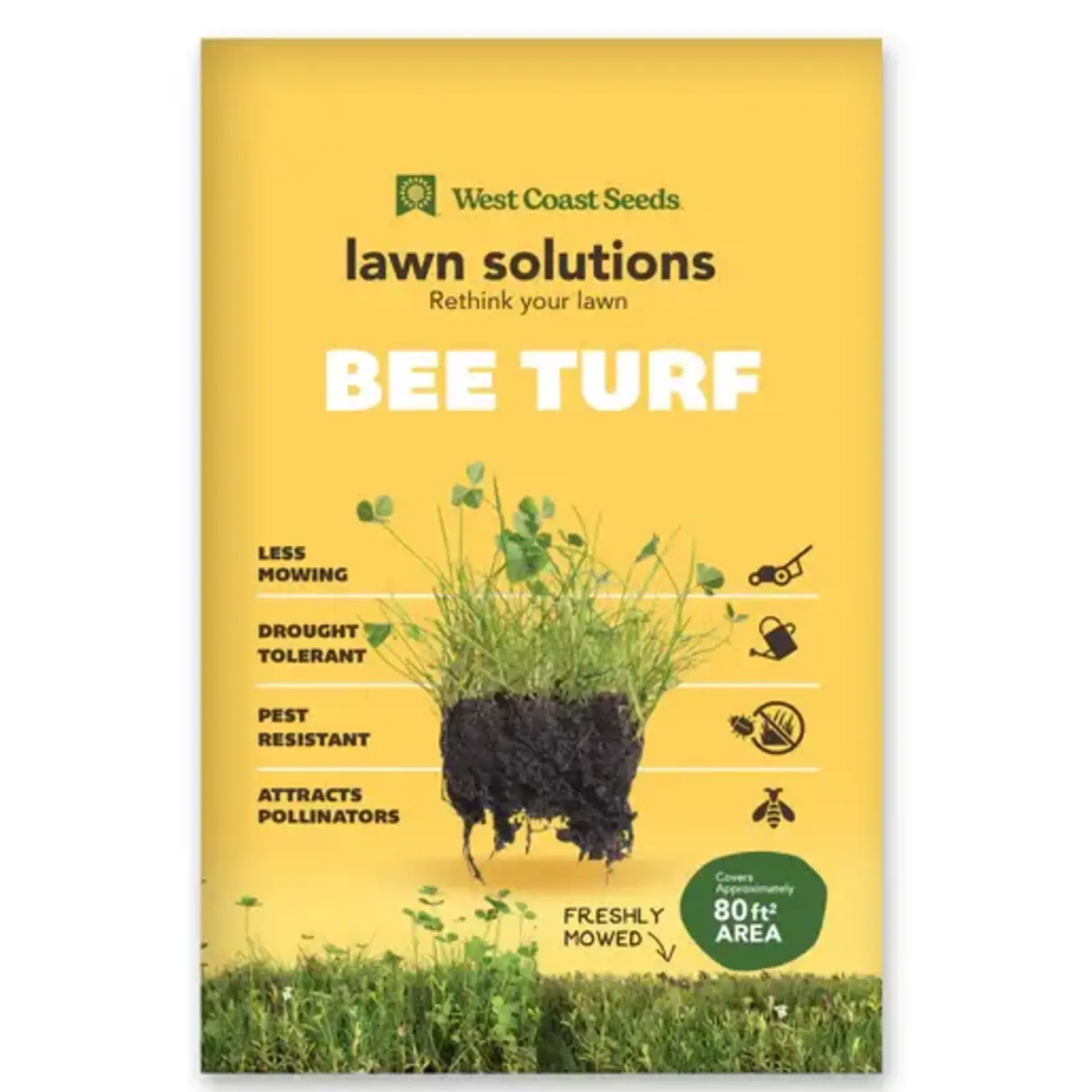 Seeds, Bee Turf Blend (West Coast Seeds) 80g