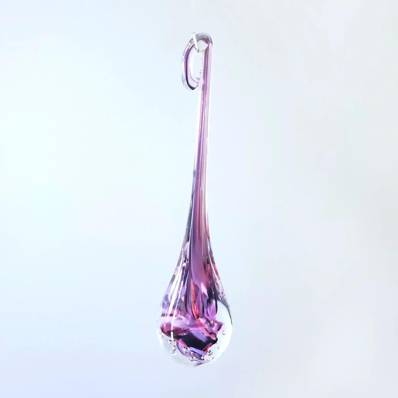 Tear of Joy, Art Glass Drop 8 in