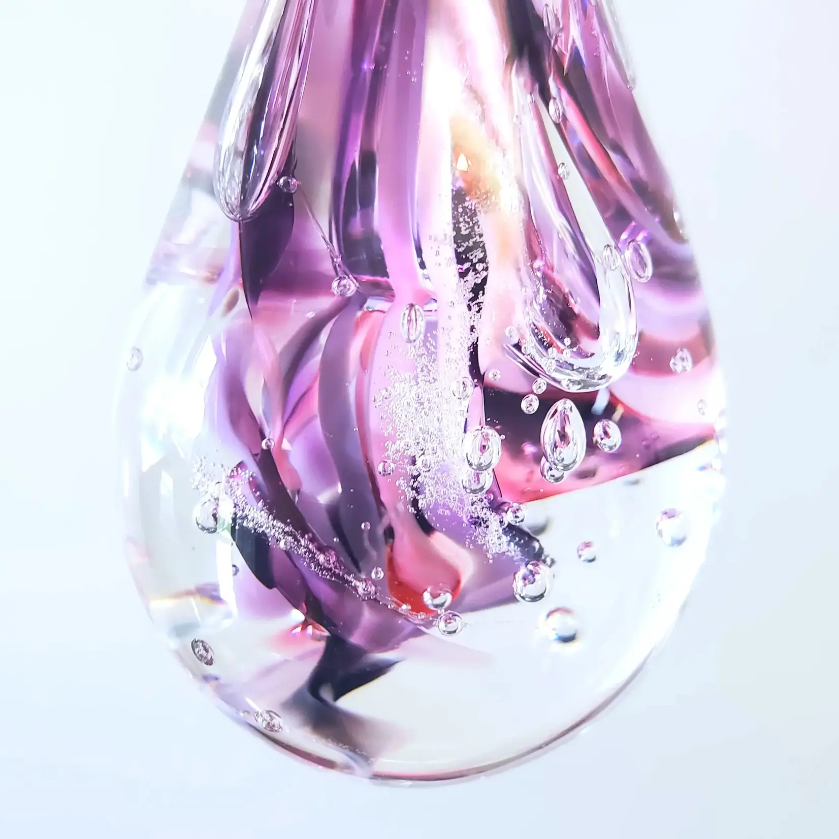 Tear of Joy, Art Glass Drop 8 in