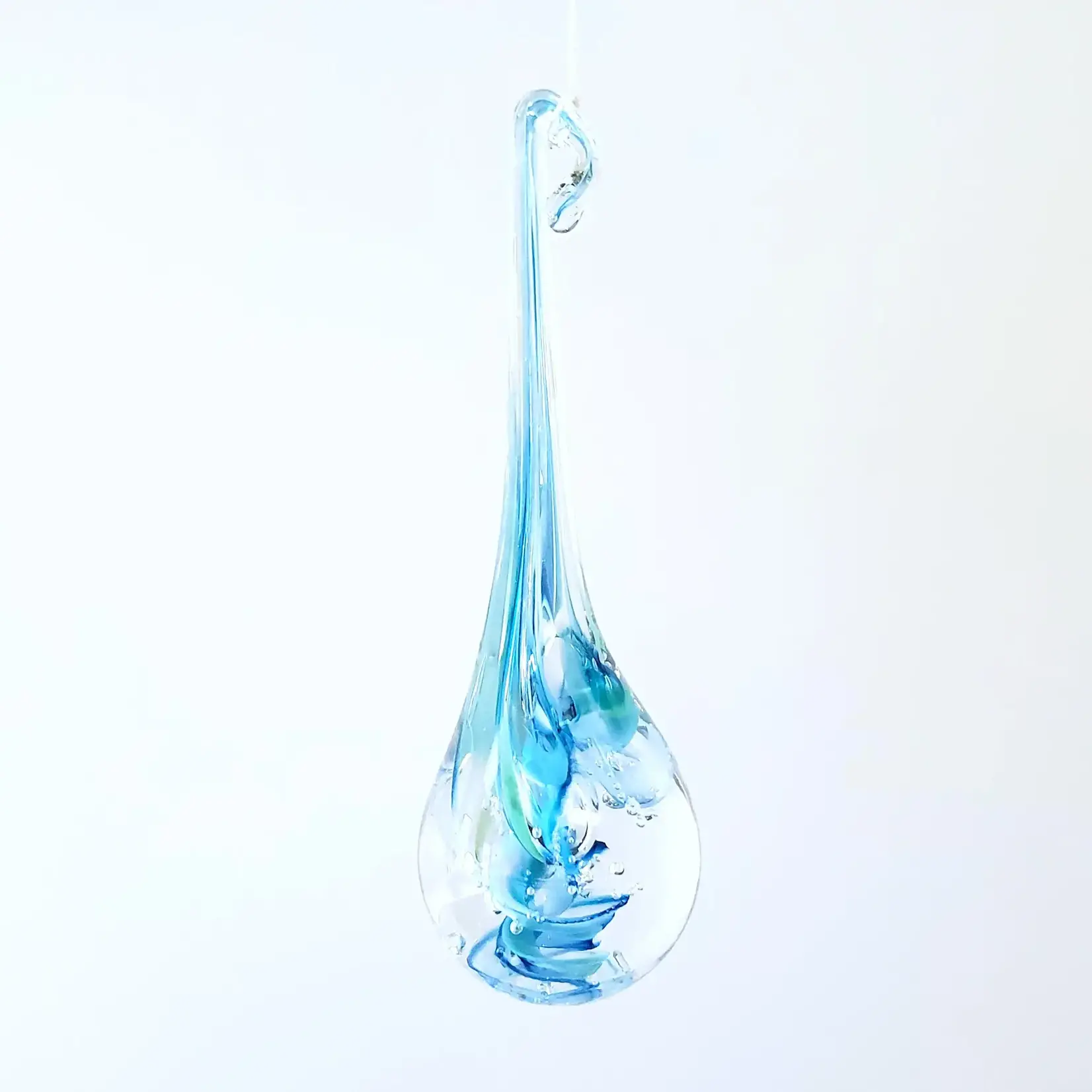 Tear of Joy, Art Glass Drop 8 in