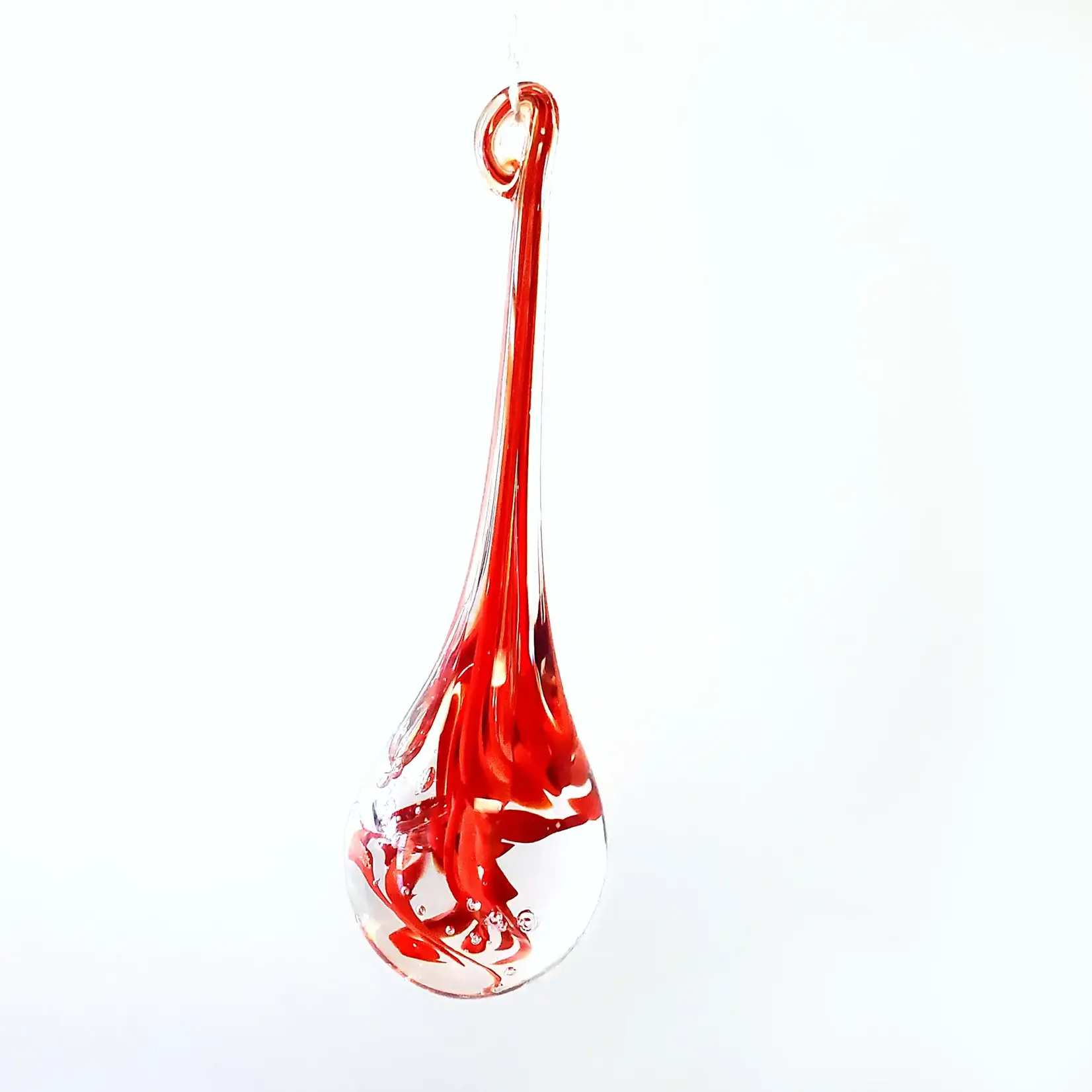 Tear of Joy, Art Glass Drop 8 in