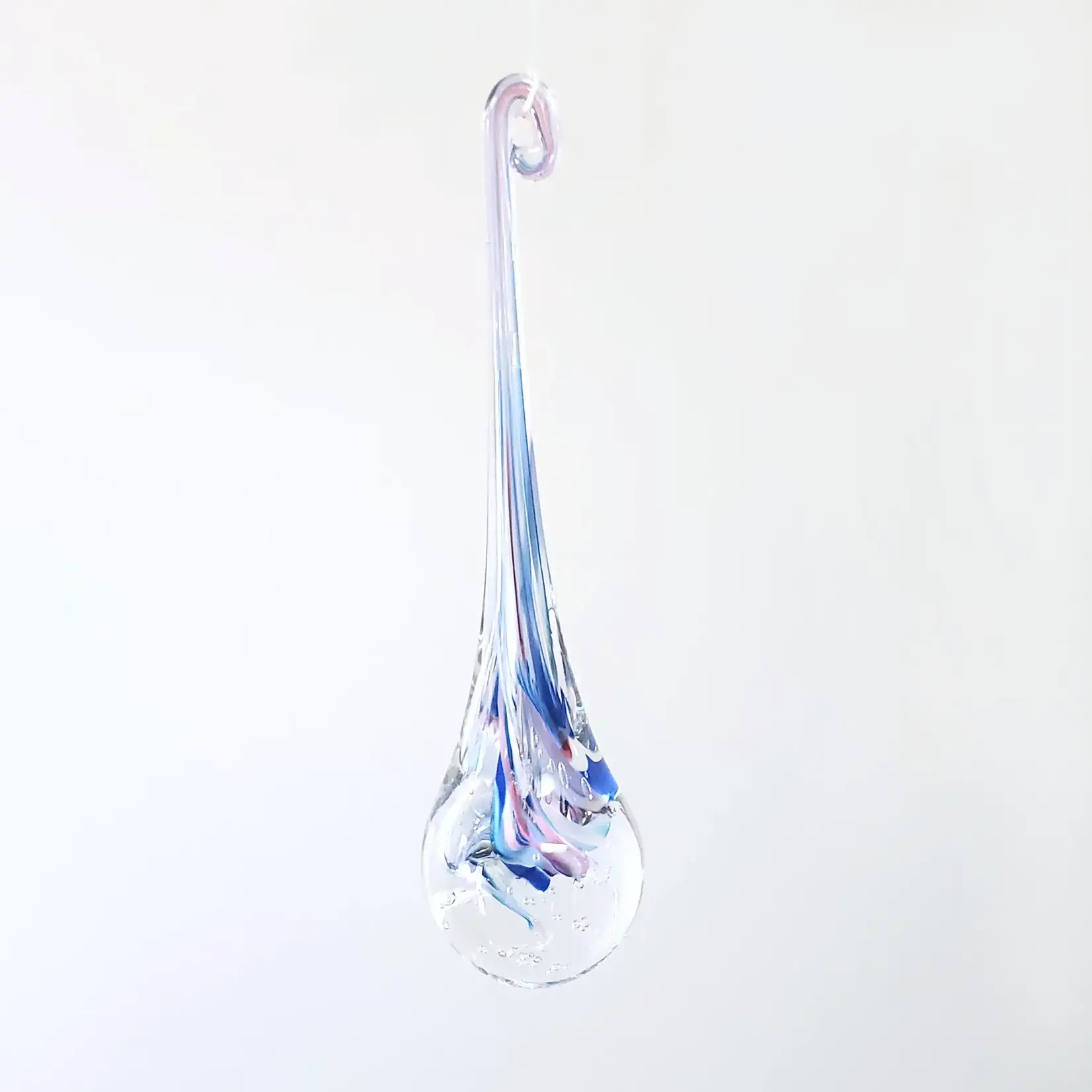 Tear of Joy, Art Glass Drop 8 in
