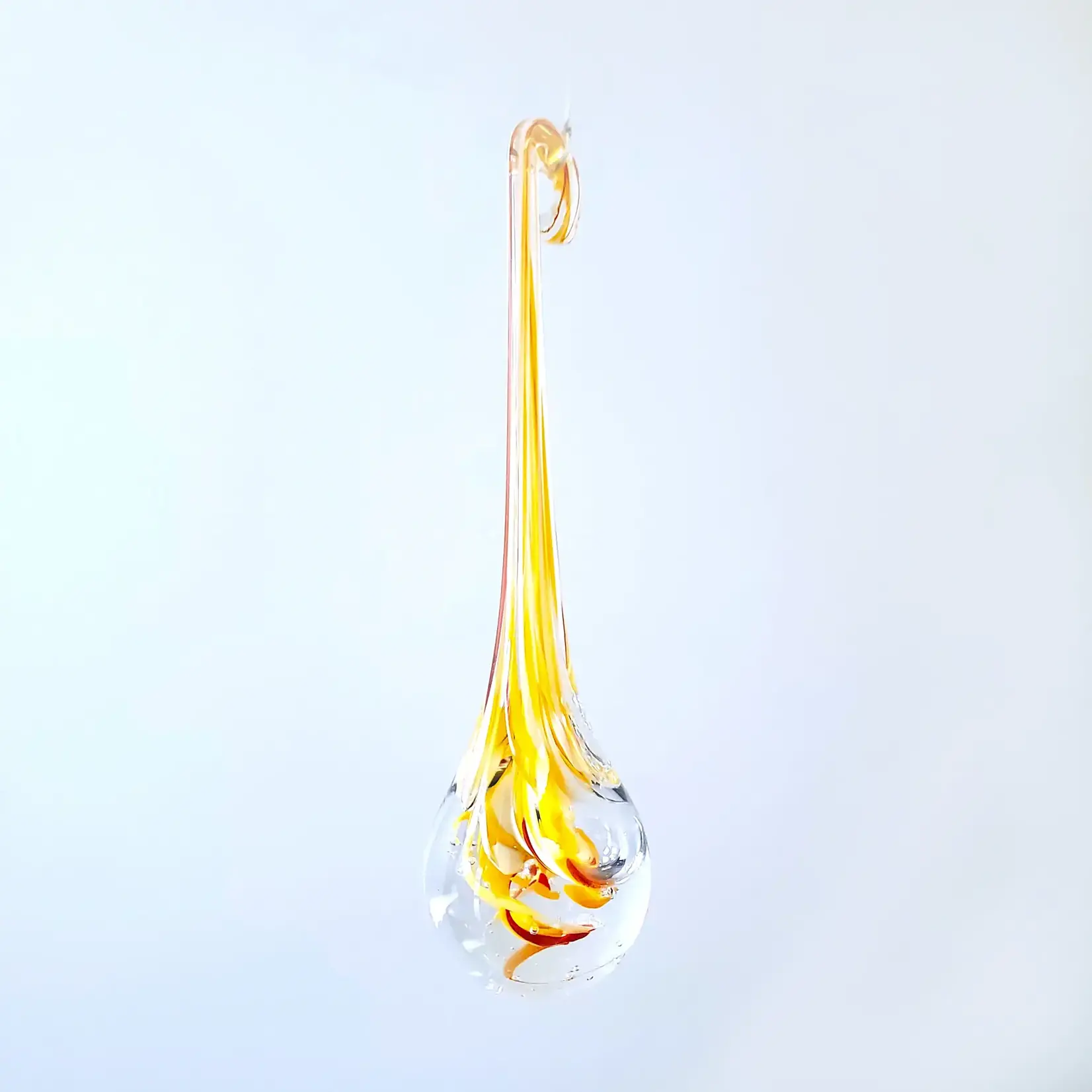 Tear of Joy, Art Glass Drop 8 in