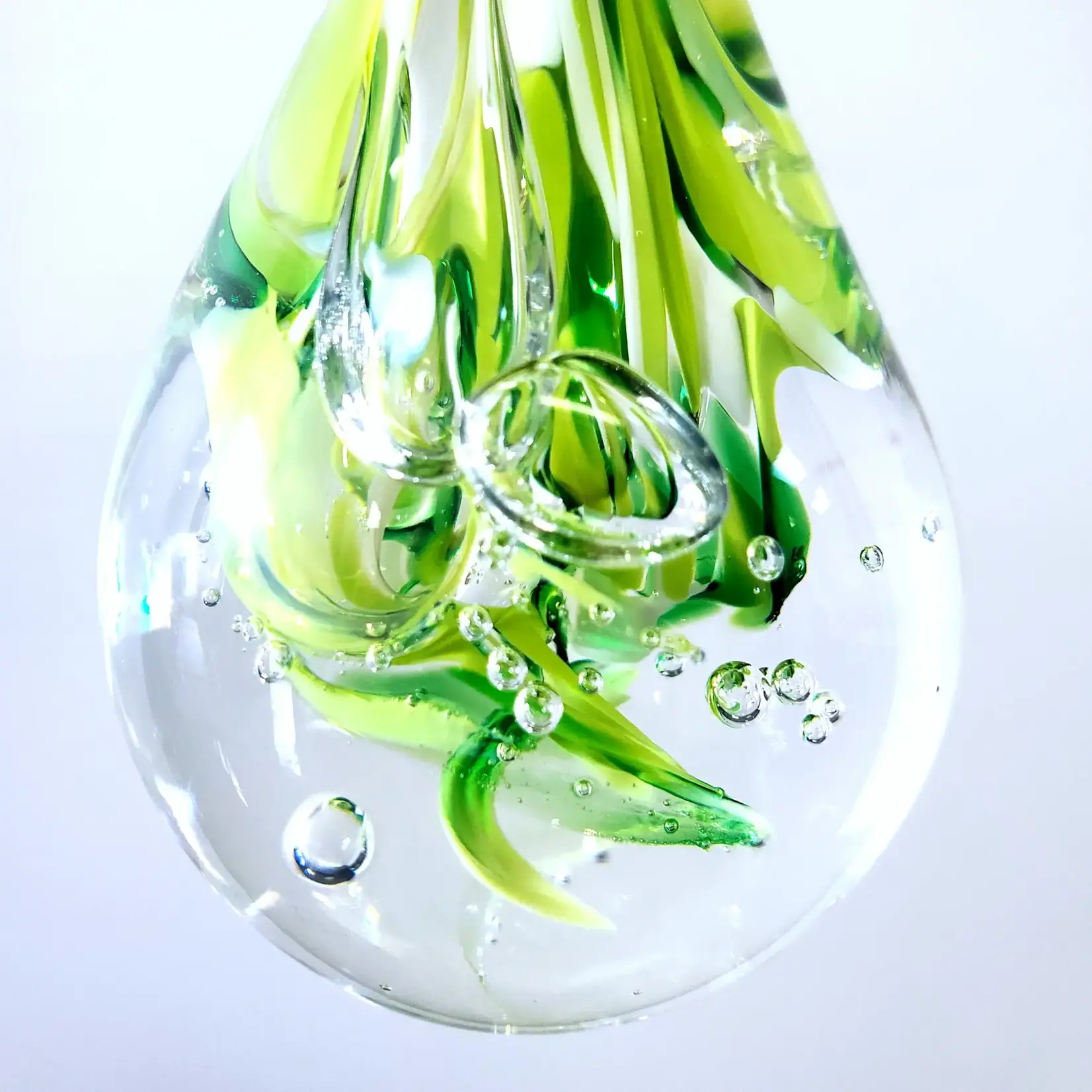 Tear of Joy, Art Glass Drop 8 in