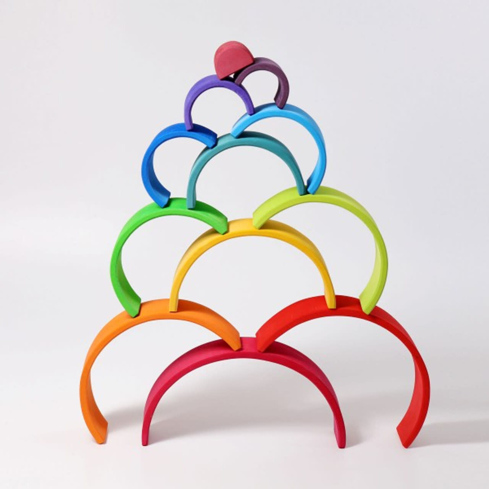 Rainbow, Wood Lg 12pcs 15in