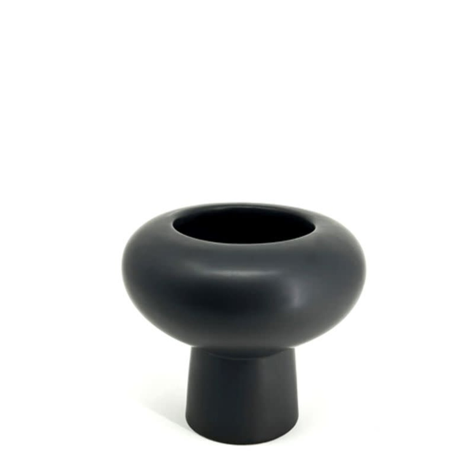Vase, Black Compote