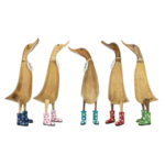 Ducks, Floral Boots