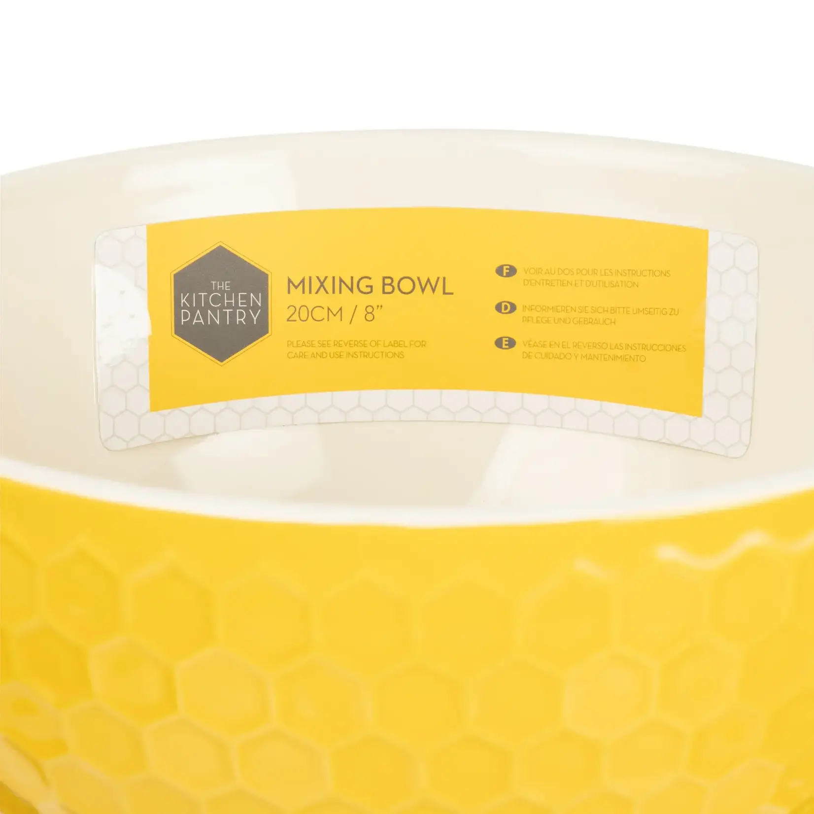 Bowl, Mixing Honeycomb Yellow 8 in