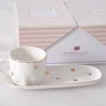 Cup & Saucer, Espresso Heart