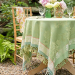 Tablecloth, Cameo Jacquard Sage 54x54