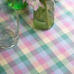 Tablecloth, Spring Garden Plaid Pastel
