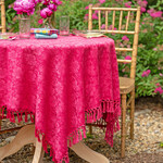Tablecloth, Peony Jacquard Lipstick 54x54