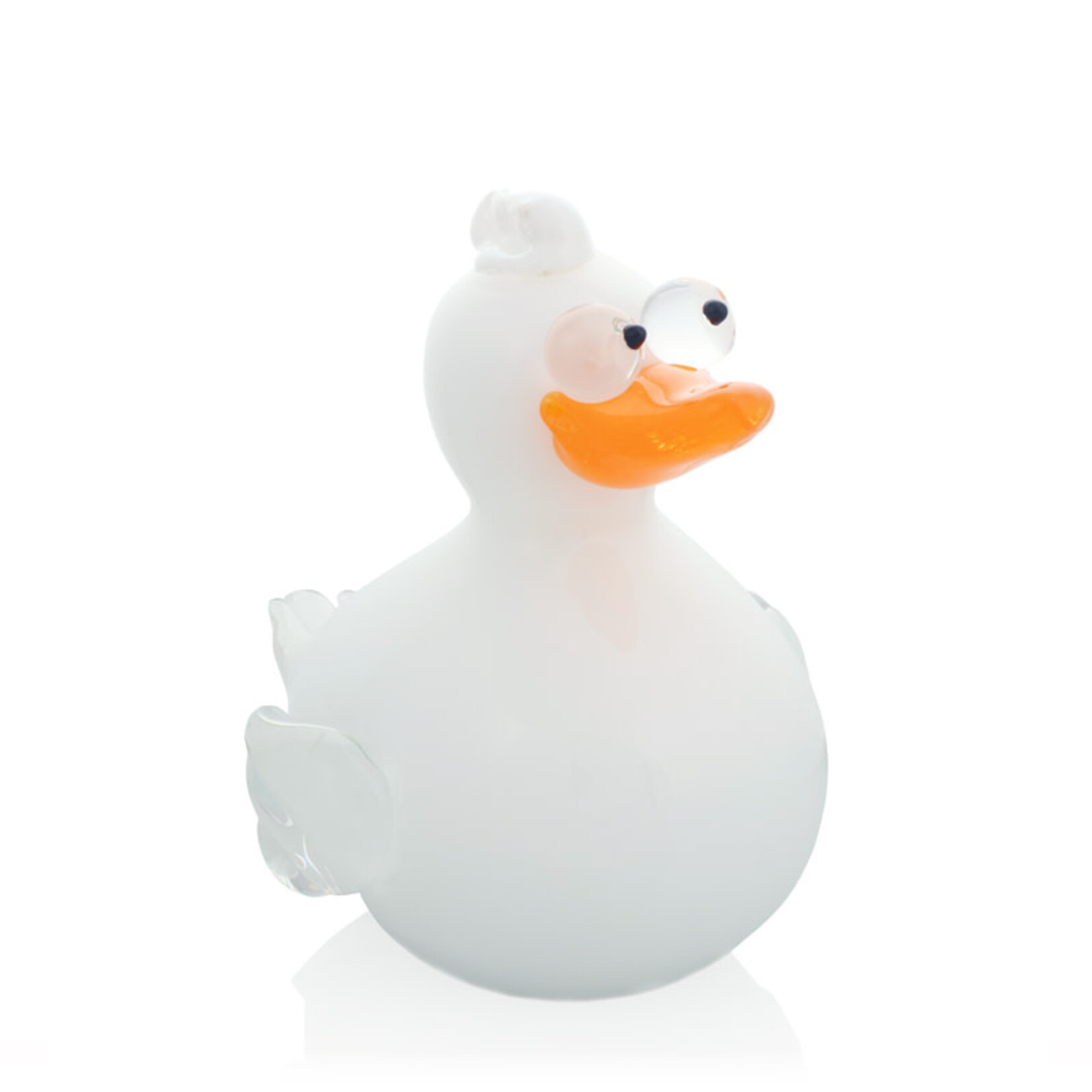 Duck, Art Glass White