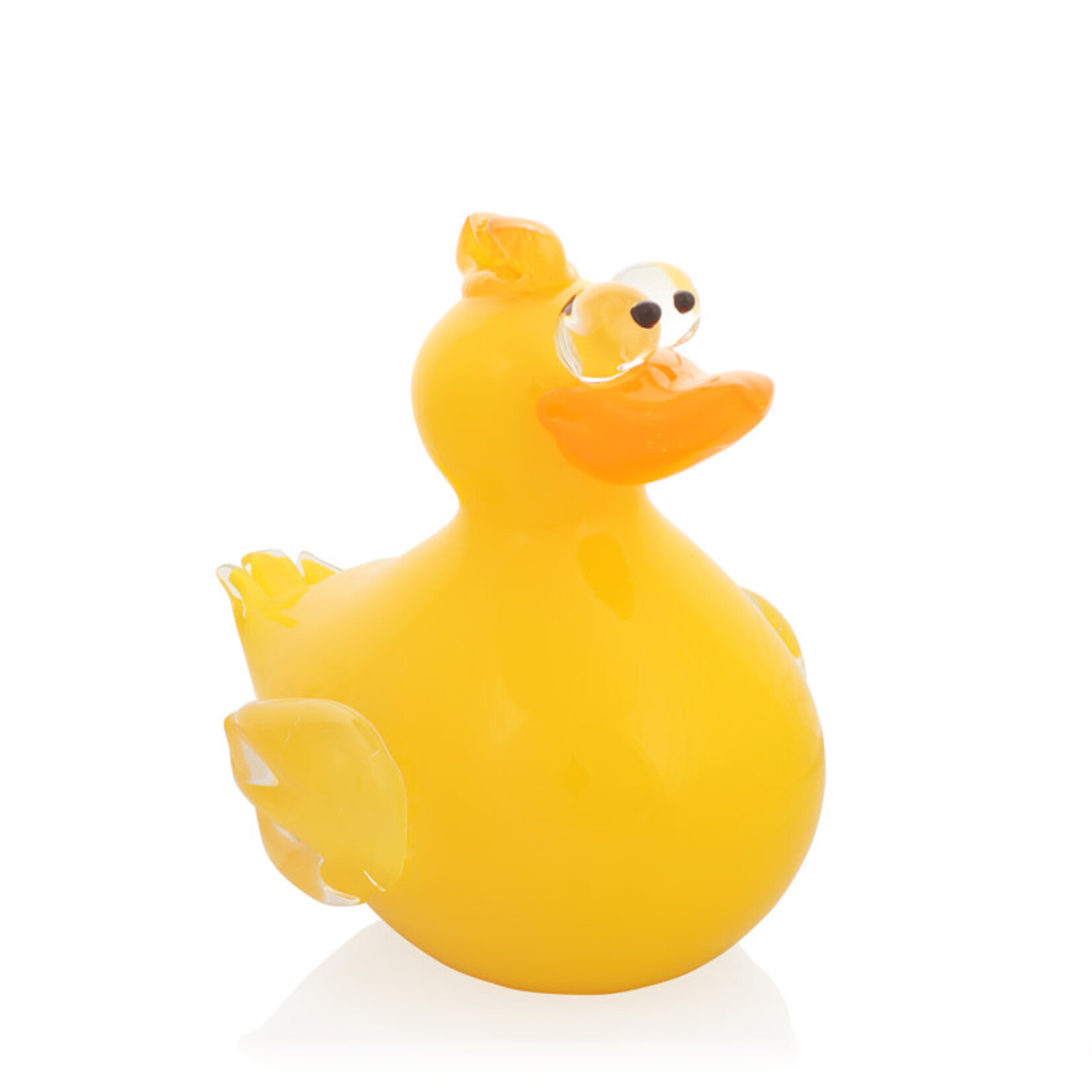 Duck, Art Glass Yellow