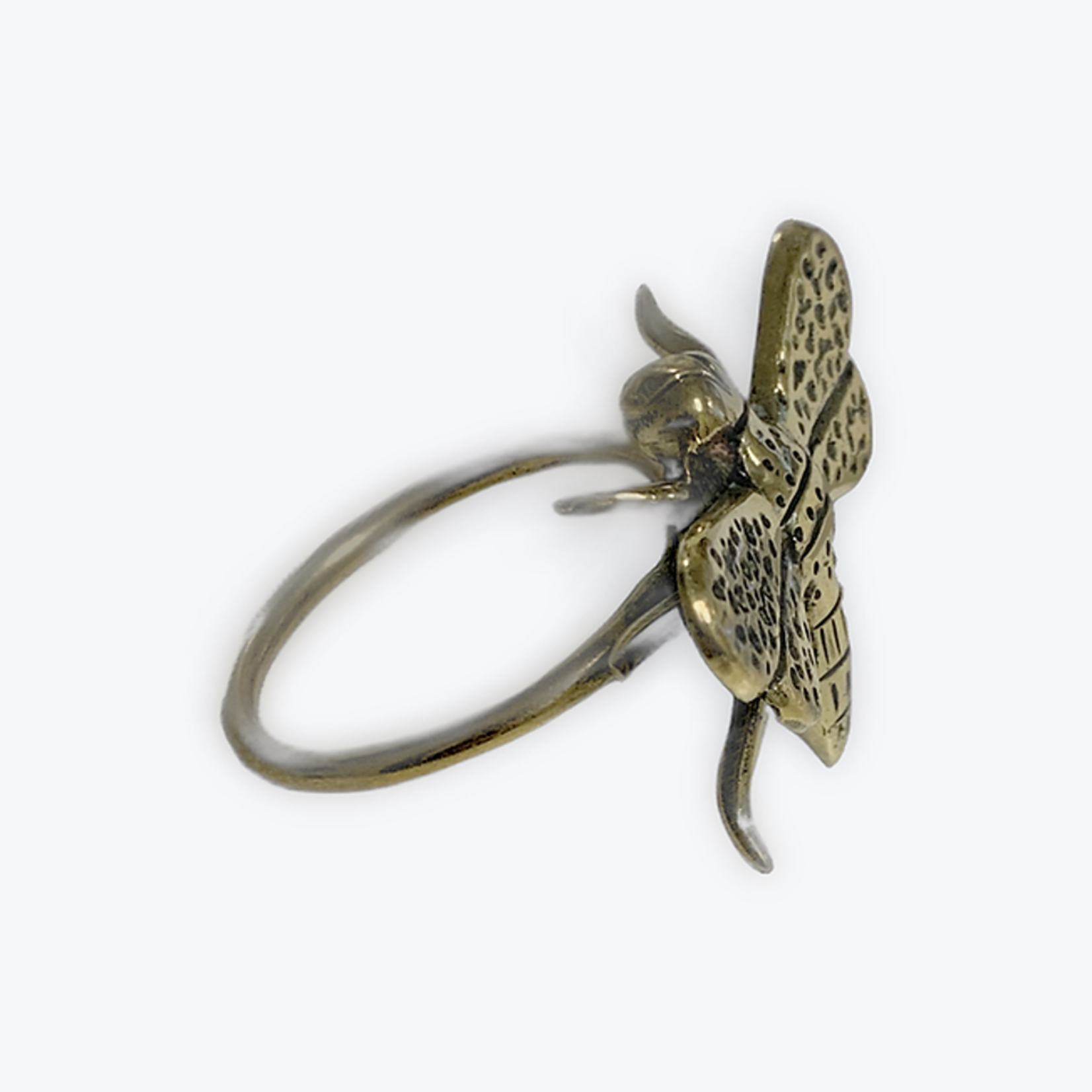 Napkin Ring, Brass Bee