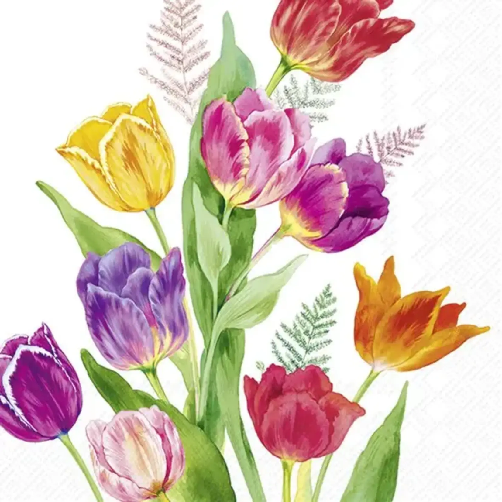 Napkin, Bright Tulips