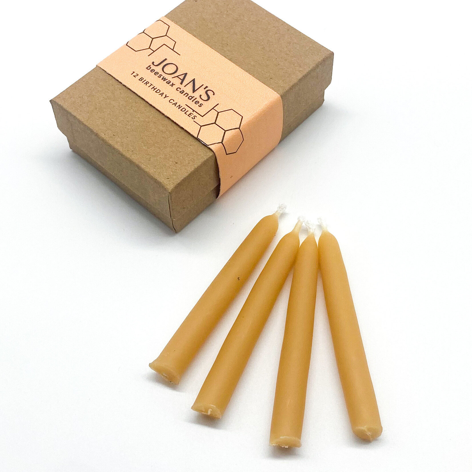 Candle, Beeswax Birthday 12pc 3in