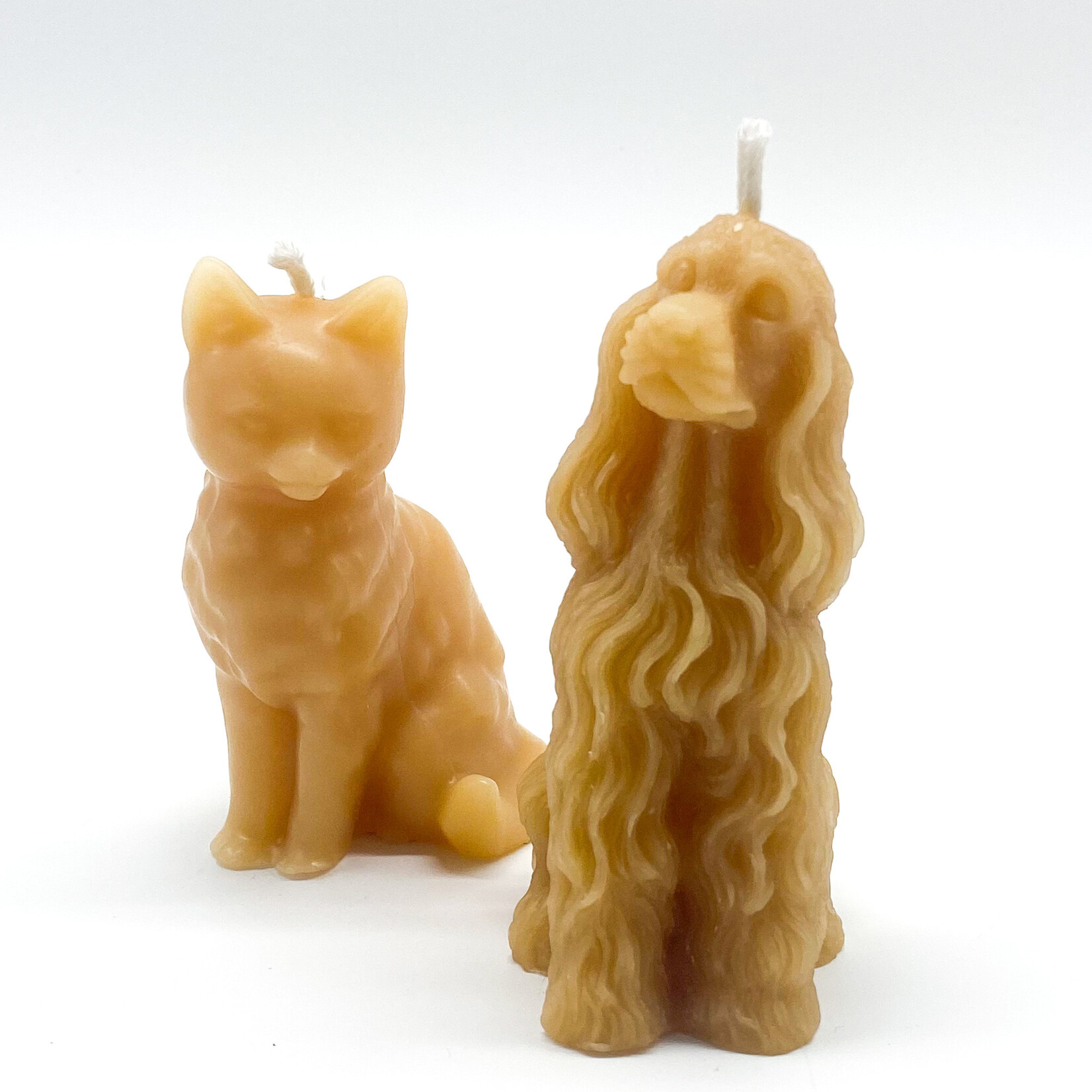 Candle, Beeswax Cat