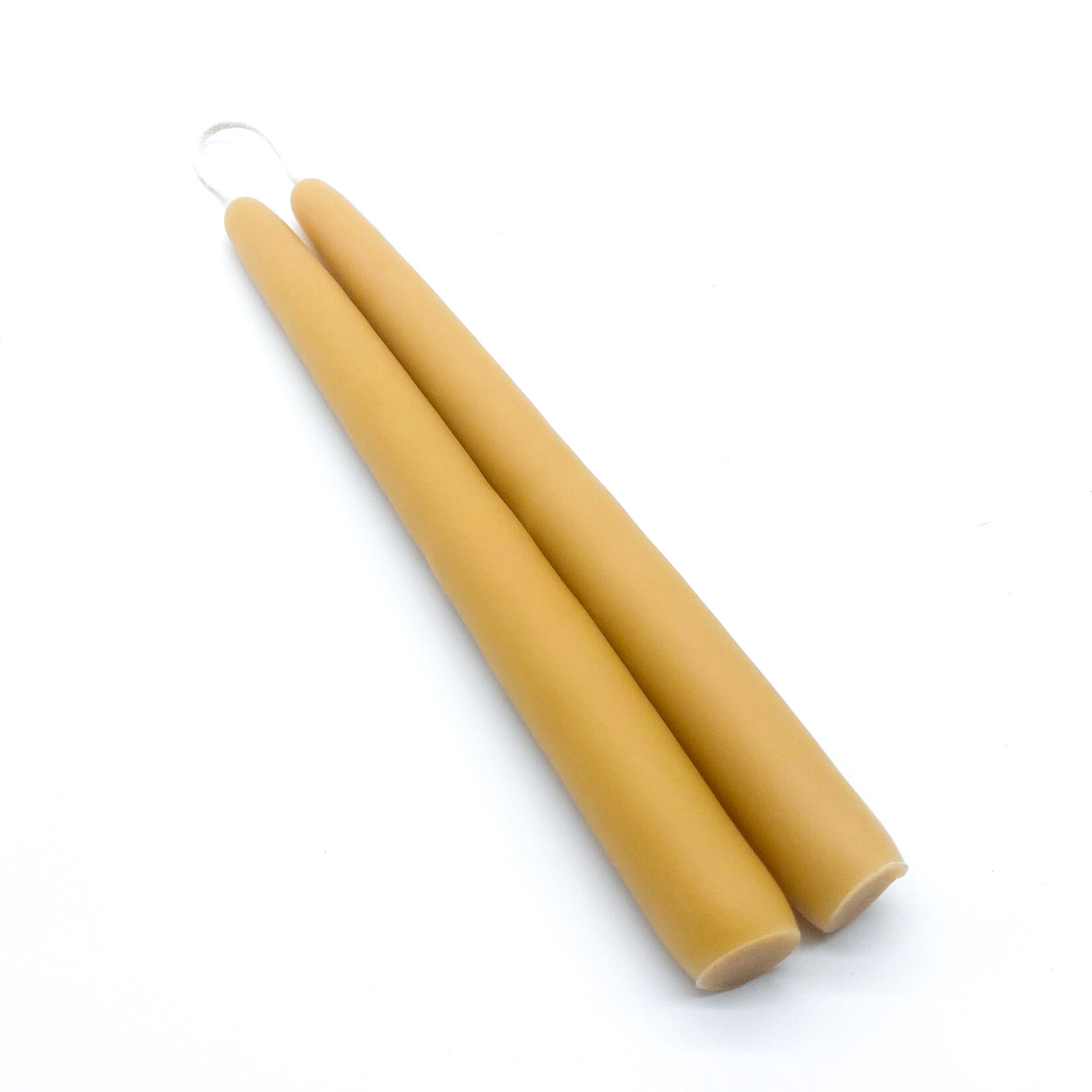 Candle, Beeswax Taper Pair 10in